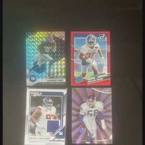 New York giant 4 card lot